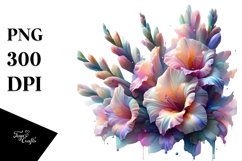 Abstract Gladiolus, PNG Product Image 1