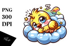 Colorful Baby Goldfinch Cartoon | Sublimation | Clipart Product Image 1