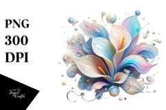 Pastel Calla Lily with Metallic Insertions, High-Res PNG Product Image 1
