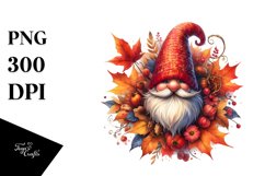 Vibrant Autumn Gnome PNG Product Image 1
