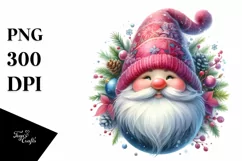 Detailed Vibrant Winter Gnome PNG Product Image 1