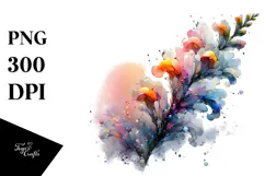 Abstract Vibrant Snapdragon, Transparent PNG Product Image 1