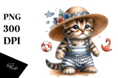 Baby Kitten Beachwear PNG Product Image 1