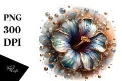 Glossy Petunia with Golden Insertions | Sublimation | Product Image 3