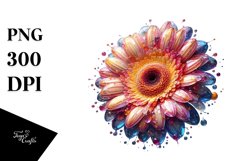 Detailed Shiny Gerbera Round Splash Product Image 1