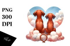 Rainbow with Rhodesian Ridgeback, PNG Product Image 1