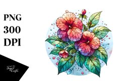 Detailed Stained Impatiens Round Splash Product Image 1