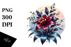 Glossy Lobelia Round Splash Product Image 1