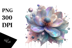 Abstract Anemone Splash PNG Product Image 1