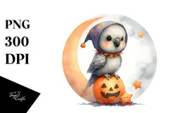 Cute Baby Parrot Halloween PNG Product Image 1