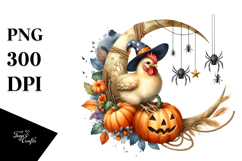 Chick on Half Moon, Transparent PNG Product Image 1