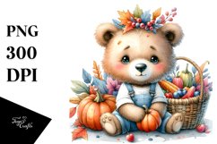 Colorful Baby Bear | Sublimation | PNG Clipart Product Image 3