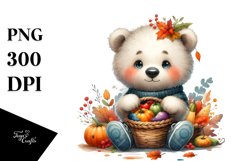 Colorful Baby Bear | Sublimation | PNG Clipart Product Image 3