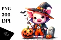 Cute Baby Pig Halloween Costume | Clipart Product Image 1
