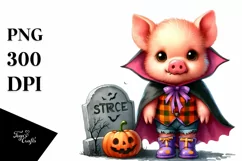 Cute Baby Pig Halloween Costume | Clipart Product Image 1