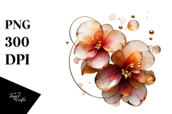 Abstract Impatiens Material PNG Product Image 1