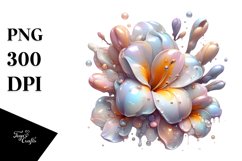 Abstract Pastel Glossy Freesia | Sublimation | PNG Clipart Product Image 1