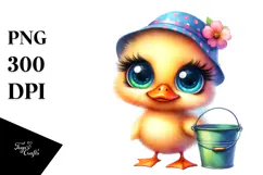 Goofy Baby Duck, PNG Product Image 1