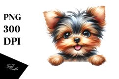 Enthusiastic Funny Yorkshire Terrier Watercolor Product Image 3