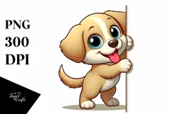 Colorful Labrador Retriever Cartoon | Sublimation | Clipart Product Image 1