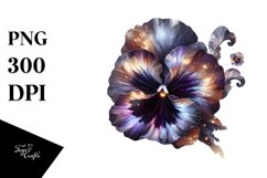 Shiny Glossy Pansy with Metallic Inserts Product Image 1