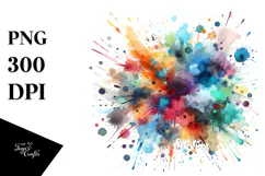 Colorful Brushstroke, Transparent PNG Product Image 1