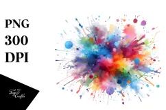 Colorful Brushstroke, Transparent PNG Product Image 1