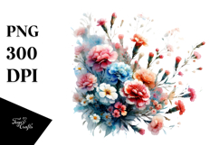 Monkey made of Flowers, Transparent PNG Product Image 1