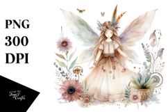 Washed Boho Fairy, Transparent PNG Product Image 1