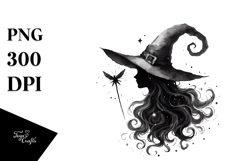 Whimsical Excited Witch, High-Res PNG Product Image 1