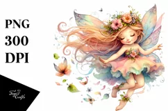 Colorful Fairy Petals Clipart Product Image 1