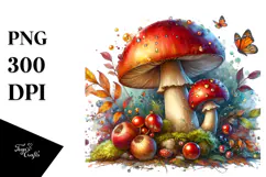 Detailed Shiny Mushroom, Transparent PNG Product Image 1