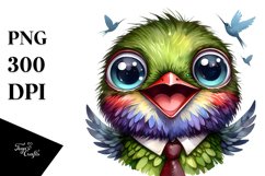 Happy Hummingbird Tie Clipart Product Image 3