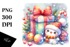 Christmas Gift Box PNG Product Image 1