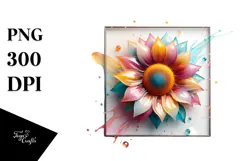 Pastel Sunflower PNG Product Image 1