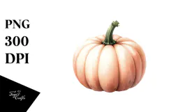 Simple Pumpkin Watercolor Design PNG Product Image 1