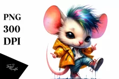 Baby Mouse Dancing, Cool Haircut PNG Product Image 1