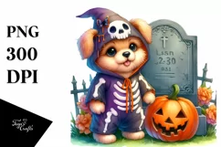 Cute Baby Dog Halloween Clipart Product Image 3