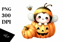Cute Baby Bee Popping Out, High-Res PNG Product Image 1