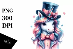 Colorful Magician's Hat Unicorn PNG Product Image 3