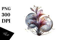 Abstract Golden Lobelia PNG Product Image 1