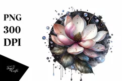 Shiny Magnolia Watercolor | Clipart Product Image 1