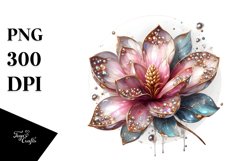 Colorful Magnolia Splash | Sublimation | Clipart Product Image 3