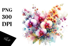 Colorful Orchid PNG Product Image 1