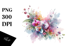 Colorful Orchid PNG Product Image 1