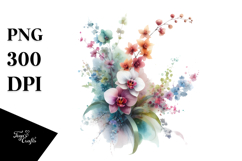 Colorful Orchid PNG Product Image 1