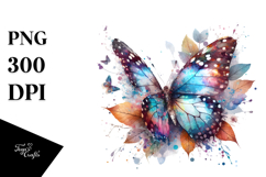 Butterflies with Splashes, Transparent PNG Product Image 1