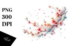 Tumbling Spring Petals Clipart Product Image 1