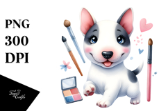 Happy Bull Terrier, Transparent PNG Product Image 1
