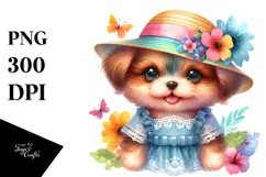 Colorful Baby Dog with Beachwear Product Image 1